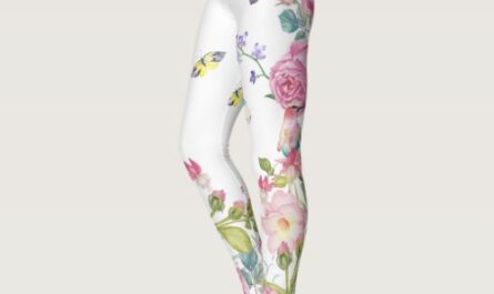 pretty summer butterfly birds flowers yoga pants