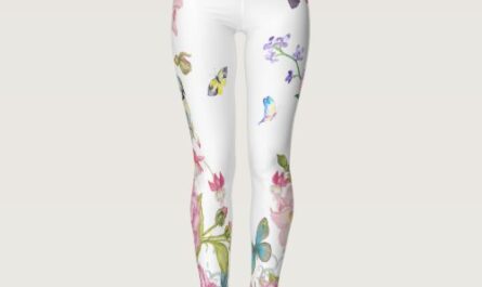 pretty summer butterfly birds n flowers  vacation leggings