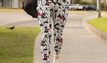 Red Minnie | Red Bow Pattern Leggings