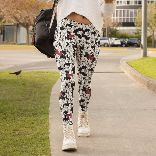 Red Minnie | Red Bow Pattern Leggings