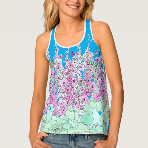 retro boho hippie vintage groovy 60s 70s yoga gift tank top