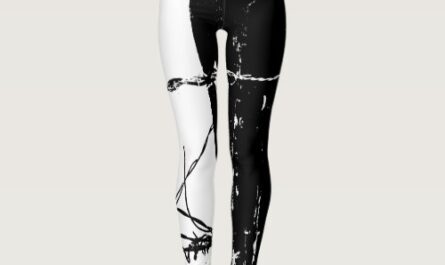 Barbed Black and White Leggings