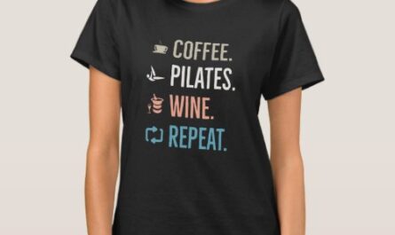 Coffee Pilates Wine Repeat T-Shirt