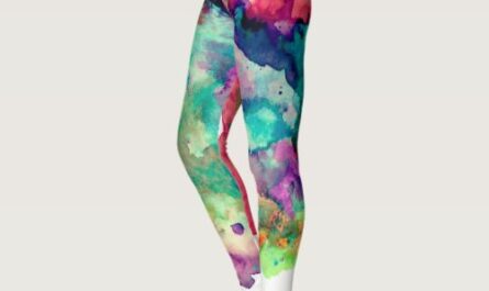 Colorful, Crazy, Unique Paint Splatter Rainbow Leggings