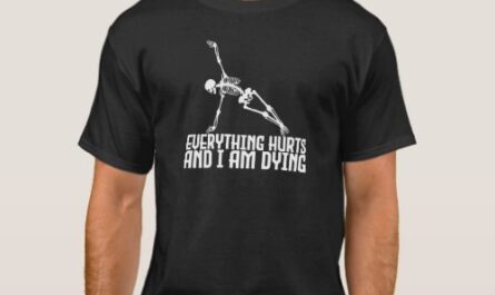 Everything Hurts & I'm Dying  Skeleton Yoga T-Shirt