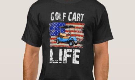 Golf Cart Life Patriotic Retired American Man Woma T-Shirt