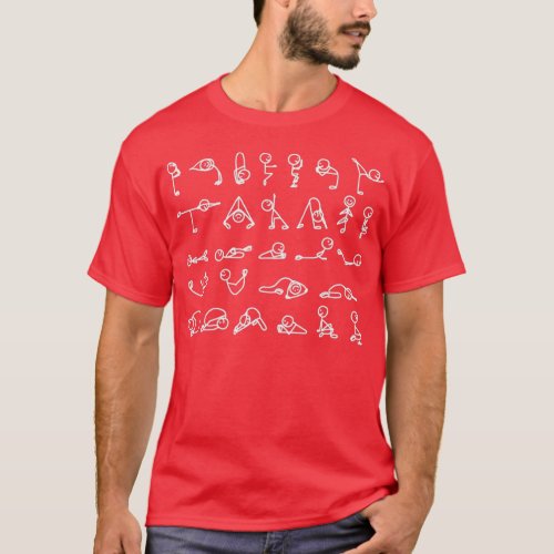 Hot Yoga 26 plus 2 White Figures T-Shirt