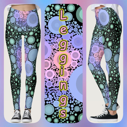 LEGGINGS – Bubble Trouble – Abstract Design