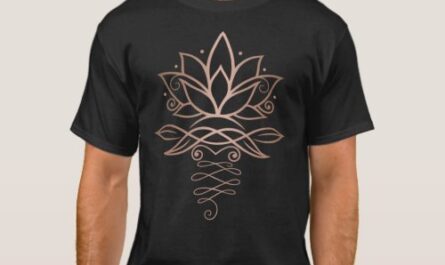 Lotus flower rose gold yoga Classic T-Shirt