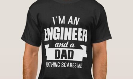 Mens I'm an engineer and a dad Nothing scares me T-Shirt
