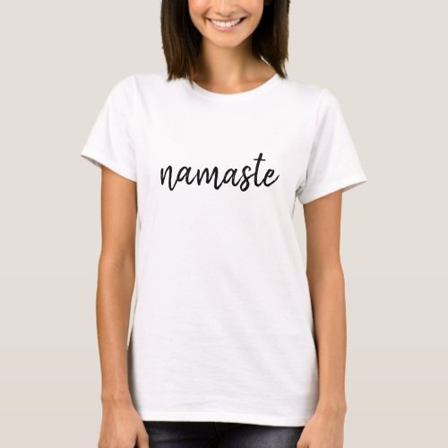 Namaste | Modern Spiritual Meditation Yoga T-Shirt