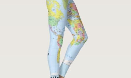 World Map Leggings YOUR NAME Yoga Pants S to XL
