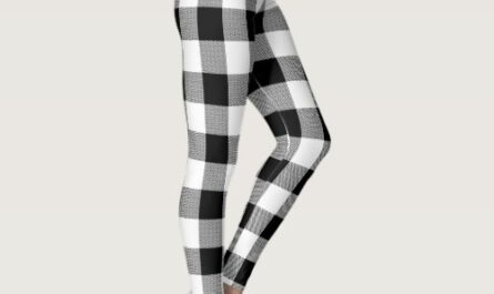 Black Buffalo Plaid Pattern Christmas Leggings