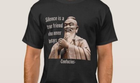 Confucius Silence Motivational Quote T-Shirt