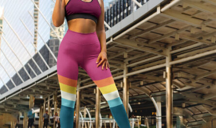 Contrast Vintage Capri Leggings