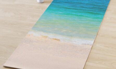 Custom Beach Sea Waves Seaside Sand Template Yoga Mat