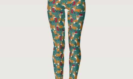 Festive Foxes Cute Patterned Christmas Leggings