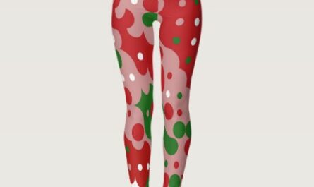 Groovy Funky Mod Retro Christmas Pattern Leggings