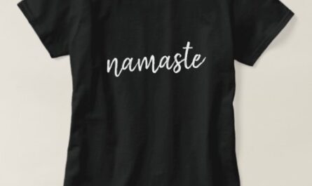Namasté | Modern Black Meditation Spiritual Yoga T-Shirt