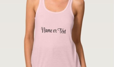Name on Pink Women's Bella+Canvas Flowy Yoga Tank Top