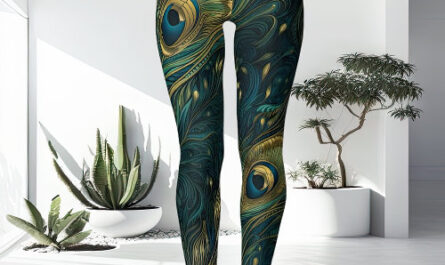 Unusual + Unique Highly Detailed Peacock Feather  Leggings