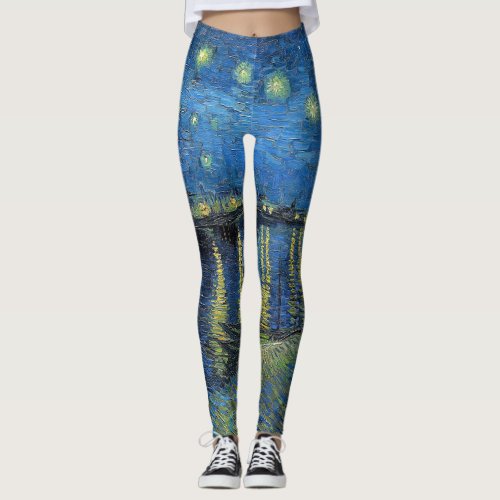 Vincent van Gogh – Starry Night Over the Rhone Leggings