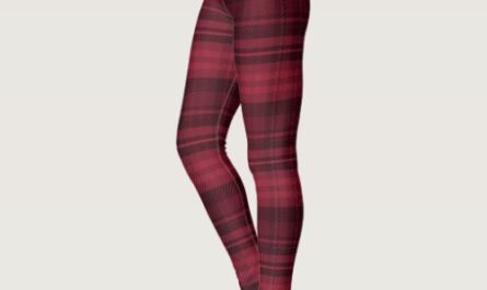 Christmas red black plaid flannel buffalo pattern leggings