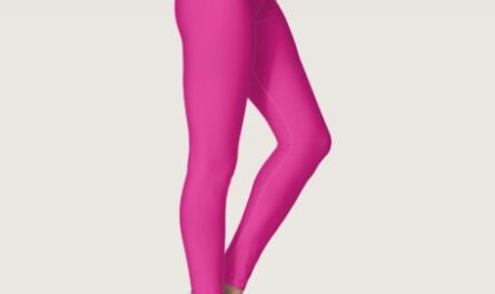 Custom Image Photo Text Pink Solid Color Template Leggings