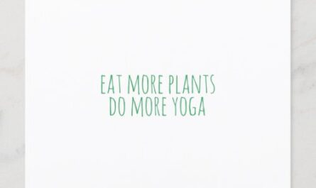Eat more plants do more yoga-vegan-vegetarian-yoga postcard