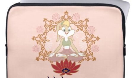 Lola Bunny Yoga Lotus Pose Laptop Sleeve
