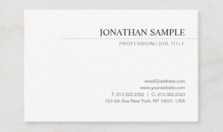 Minimalist Simple Modern Elegant Professional Business Card