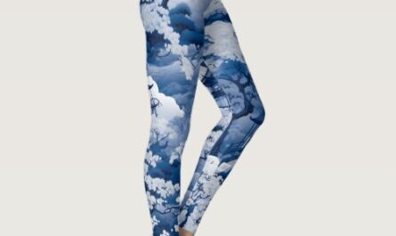 Moonlit Cherry Blossom Leggings