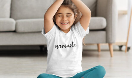 Namaste | Modern Spiritual Meditation Kids Yoga T-Shirt