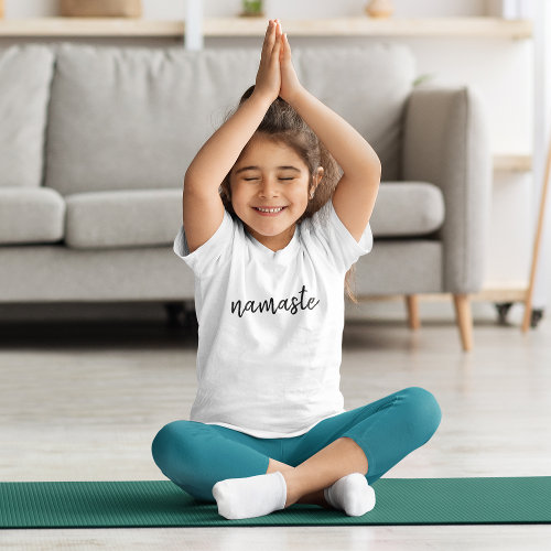 Namaste | Modern Spiritual Meditation Kids Yoga T-Shirt