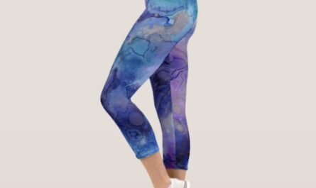 Purple MultiColor  Capri Leggings