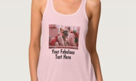 Add Photo and Text Custom Pink Hot Yoga Tank Top