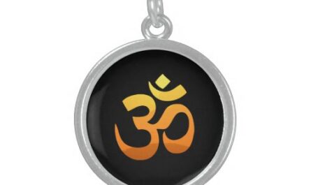 Asana Relax Fitness Zen Yoga Om Mantra Symbol Sterling Silver Necklace