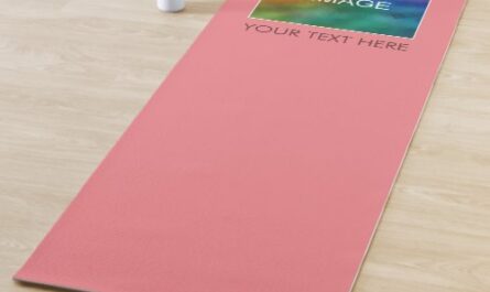 Blush Pink Fitness Yoga Mats Your Text Photo Here
