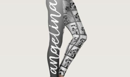 Create a Custom Photo Collage with 18 Photos Leggings
