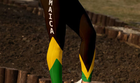 Jamaica Green Gold & Black Jamaican Flag  Leggings