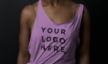 Lavender Tank Top | Business Logo, Name, Social
