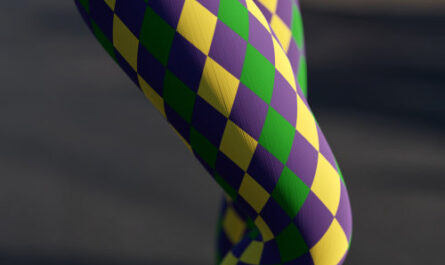 Mardi Gras Carnival Purple Gold and Green Leggings
