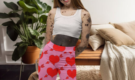 Pink Birthday Love Red Heart  Leggings
