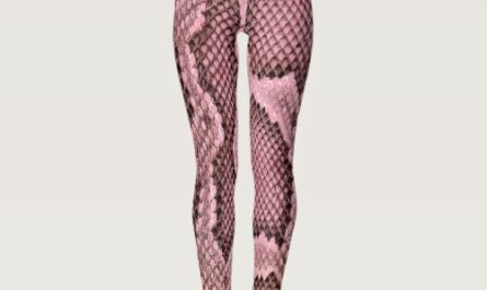 Pink Python Snake Print Women's Leggings