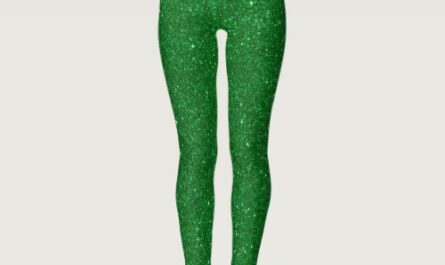 St Patrick's Day Shine Green Glitter Leggings
