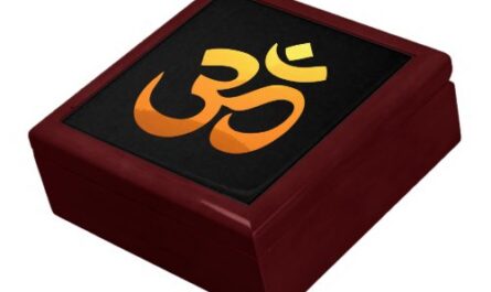 Yoga Om Mantra Symbol Asana Relax Fitness Sunrise Gift Box
