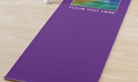 Your Photo Text Here Template Royal Purple Fitness Yoga Mat