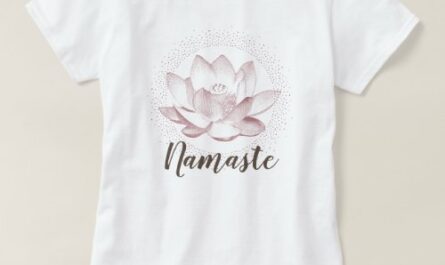 Lotus Flower illustration Yoga Namaste Wellness T-Shirt