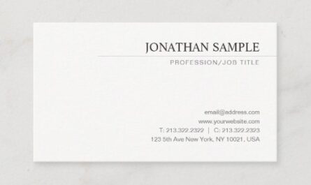 Modern Elegant Simple Design Professional Template Business Card