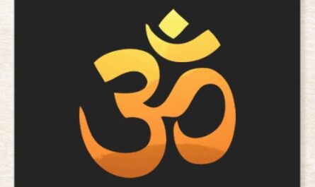 Om Mantra Symbol Asana Relax Meditation Yoga Square Paper Coaster